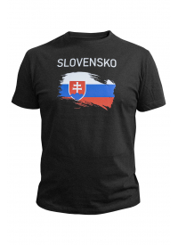 [Tričko čierne Slovensko]