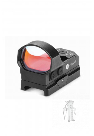 Kolimátor HAWKE Reflex Sight „Wide View“ Circle Dot 2MOA – Digital Control (Weaver Mount)