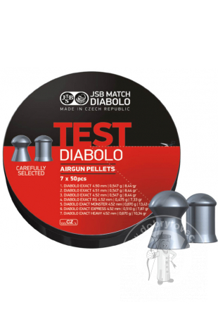 Strelivo Diabolo JSB Test Exact 4,5mm 350 ks