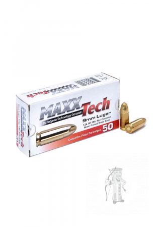 Náboj 9mm Luger MAXXTech 124gr/8,04g FMJ