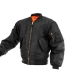 Bunda Bomber MA1 basic čierna Mil Tec